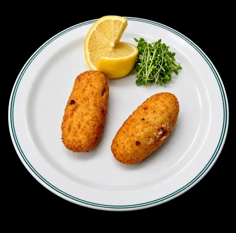 Croquettes de crevettes grises.