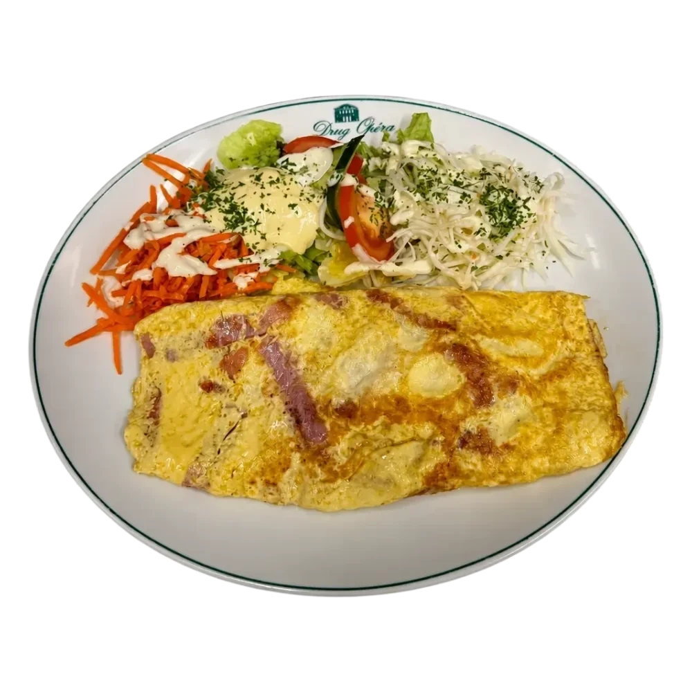 Omelette jambon